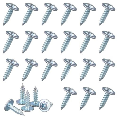 100 viti per legno, viti a testa piatta, viti autofilettanti, viti a pannello, per finestre, legno (4,2 x 16)