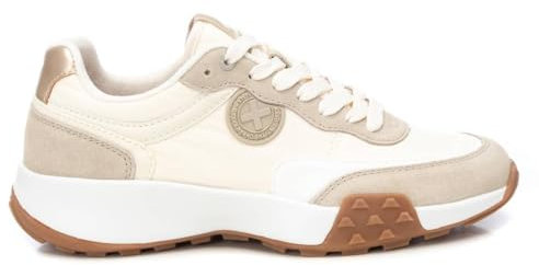 XTI - Zapatilla Mujer Beige - Calzado Cómodo y Versátil - Moda Casual - Modelo 14361204 (Talla 41)