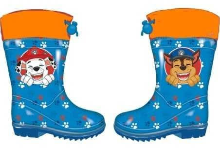 eplusm Paw Patrol - Stivali da pioggia da 3 a 6 anni, con motivo Chase Marshall, impermeabili, per bambini, Blu, 30 EU