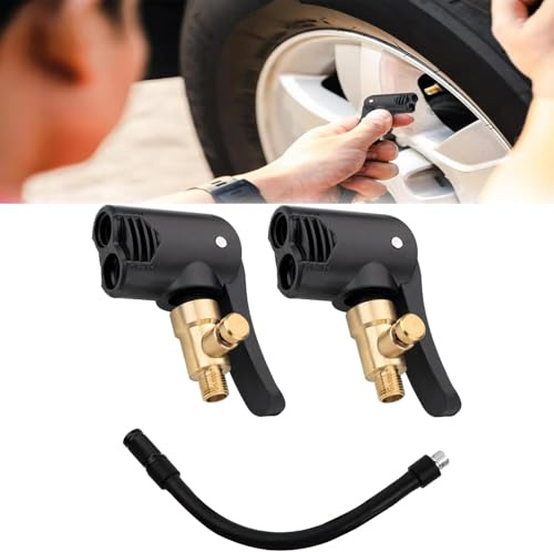 3 Stück Adapter Französisches Ventil, Autoventil Adapter, Autoventil Hebelstecker Adapter Auto Luftpumpen Gewindedüse 2 In 1 Pneumatikventil Anschluss Autoventil Adapter Für, Fahrräder, Motorräder