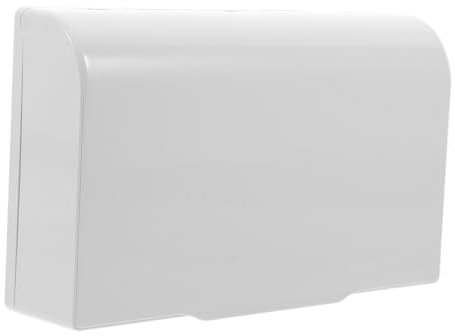PRETYZOOM Cache-prise Étanche Extérieur Boîtes De Prises Électriques Couverture De Sortie Preuve Couvertures De Sortie Bébé Imperméabilisant Bureau Blanche Plastique