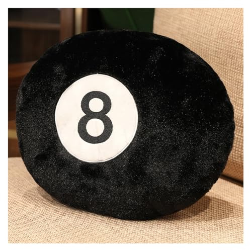 LCEDHZOC Simulation Billard 8 Bälle Kuscheltiere, Süße Plüsch Weiches Billard Plüsch Kissen Geschenk for Kinder Fans Home Decor(35CM/13.7IN)