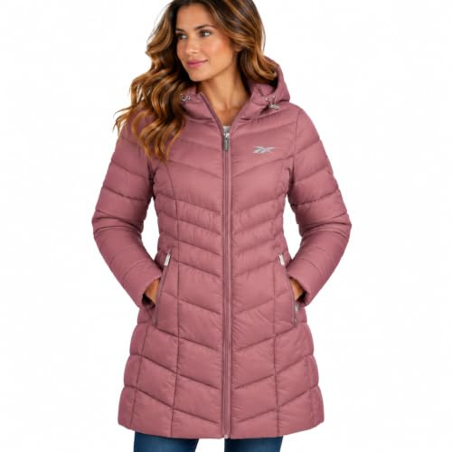 Reebok Women's L Long Glacier Jkt Quilted Lightweight Jackets (pack of 1)