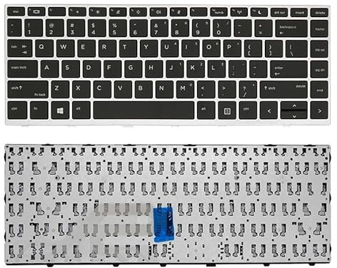 LFGOZSD Teclado para portátil HP 430 G5 440 445 HSN-Q04C Q06C Q08C(Silver)