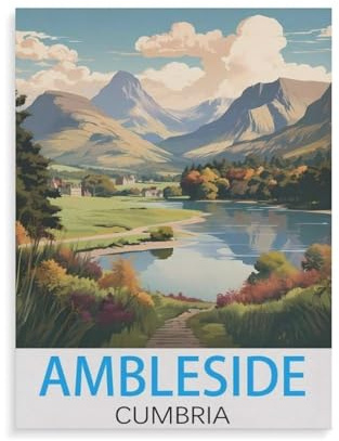 1000 Puzzles Für Erwachsene，Ambleside Cumbria，Freizeit Unterhaltung Kinder Spielzeug Zuhause Dekoration Art（75x50cm）-GZ84
