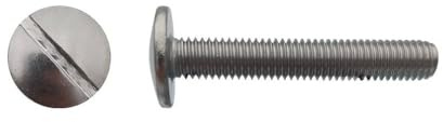 200 Vis Poêlier Tête Ronde Large Fendue 6 x 45 mm - NFE 25129 - Inox A2 - D-Work