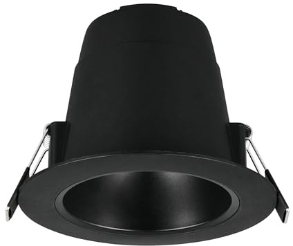 Trio Leuchten LED Einbauleuchte Virunga 635410132, Kunststoff Schwarz matt, 6 Watt LED, Lichtfarbe einstellbar