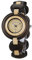 BEWELL Holzuhr Damen Analog Japanisches Quarzwerk mit Holzarmband Holzarmbanduhren für Frauen (Schwarz & Beige)