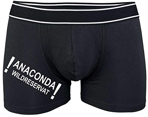 Spaß Kostet Männer Boxershort mit Spruch Anaconda Größe S bix 5XL