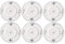 Villeroy & Boch Vieux Luxembourg - Set di 6 piatti per pane, 16 cm, in porcellana bianca e blu