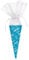 Striefchen® Namens-Zuckertüte in Rosa oder Blau perfekt zur Einschulung - eckig Blau - 28 cm