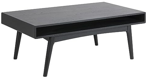 AC Design Furniture Monika Couchtisch, B 130 x H 50 x T 70 cm, schwarz, MDF, 1 Stück