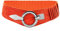 Glamexx24 Elastischer Damen Taillengürtel gürtel 6cm breiter Hüftgürtel mit silberner Ring (Schlange orange, Taillenweite 75cm-110cm)