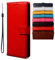 Hülle für Xiaomi Poco F3 Handyhülle, Magnetverschluss Premium PU Leder Flip Case, mit Kartenfächern Brieftasche Standfuntion Handyhülle für Xiaomi Poco F3-Rot