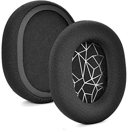Yizhet Cuscinetti Cuffie Compatibile con SteelSeries Arctis 7 Arctis 9X Arctis Pro Arctis 3 Arctis 5 Padiglioni Cuffie Imbottiture Cuscinetti Ricambio in Pelle PU e Spugna (1 Paio, Nero)