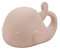 Nattou Jouet de Bain en Caoutchouc 100% Naturel, Jouet Baleine pour la Baignoire, Sans BPA, Silicone, Rose