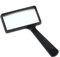 Faderr Loupe grossissante 5x, portable, loupe de lecture en verre, miroir de lecture de poche pour identifier les bijoux de forme rectangulaire