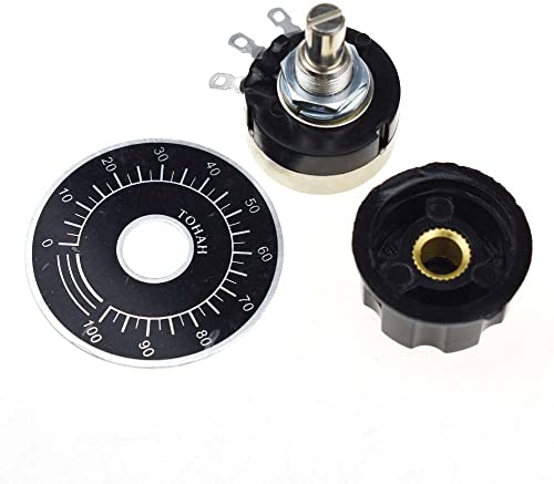 Reland Sun RV24YN20S Kohlefilm-Drehpotentiometer + A03-Knopf + Zifferblätter (2K)