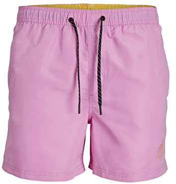 JACK & JONES Jpstfiji Jjswim Solid Sn LY Short de Bain, Rose, L Hommes