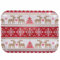 Villa d'Este Home Tivoli 5916037 Weihnachtstablett aus Melamin, Strickeffekt, 32cm x 44cm
