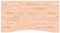vidaXL Schreibtischplatte, Tischplatte mit 4 abgerundeten Ecken, Arbeitsplatte Platte für Schreibtisch Esstisch, Holzplatte Bürotischplatte, 110x(55-60) x4 cm Massivholz Buche