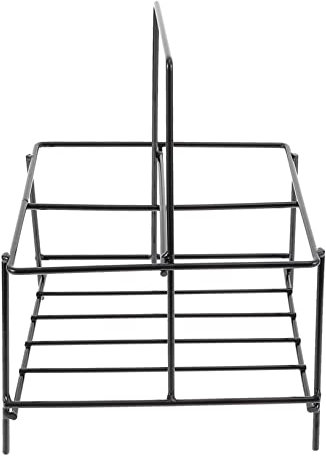 PRETYZOOM Bierkorbgestell Handwerklicher Bierflaschenhalter Aus Eisen Tragegriff Für Bierflaschen Einfache Halterung Für Bierflaschen