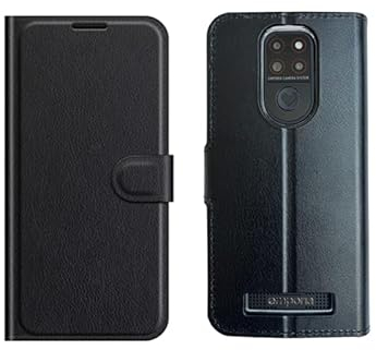 Fixgut® Handyhülle für emporiaSMART.5 mini/Emporia E5 mini, Flip Case, Schutzhülle, hochwertige PU-Leder Hülle mit Kartenfächern und Standfunktion.
