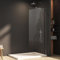 Goezes Walk-in Duschwand 90x185cm Seitenwand Dusche Duschabtrennung, Walk in Glas Duschkabine Duschtür aus 6mm ESG Sicherheitsglas, Echtglas Duschtrennwand mit Stabilisator