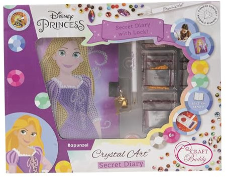 CRYSTAL ART Disney Rapunzel Diamond Diary Kit