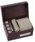BRERA 67 Set Krawatten für Herren mit Taschentücher, Manschettenknöpfe, Krawattenklammer und Knopfdeckel elegant für Office, Hochzeit, Anzug, Hemd | Geschenkbox Hochzeit Herren | Männer Geschenkset