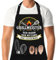 XCSJKJ Grillschürze für Männer Kochschürze Herren Schürze lustig, Grill schürze für Männer küchenschürze Herren personalisiert Grill Schürze mit 2 Taschen Grill Schürze (03-GRILLMEISTER)