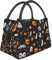 DRTGEDS Bolsa de almuerzo con patrón de Halloween para mujer, lonchera para hombres, bolsas de almuerzo