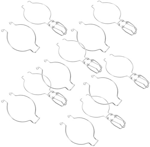 Luxshiny 10 Stück Edelstahl-Drahtbügel Für Einmachgläser Dosenverschluss Ersatz-Einmachgläser Drahtgriffe Klemme Glaszubehör Schnalle Haken Silberfarben