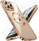 JUESHITUO for iPhone 16 Pro Max Case for Magsafe, Not-Yellowing, Integrated Camera Protection, with 2 Screen Protectors, Military Grade Protection Shockproof Women Men Phone Cover, Desert Titanium