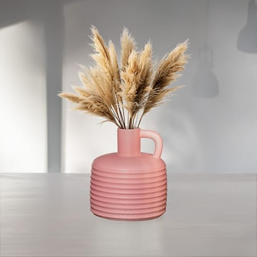 ANNEX Handgefertigt Keramik Blumenvase | Große Buch Vase, Modern und als Bodenvase für Zimmer Deko: Wohnzimmer, Zimmer, Badezimmer & Schlafzimmer | Boho Stil, Pampasgras, Keine Glasvase, Dekoration