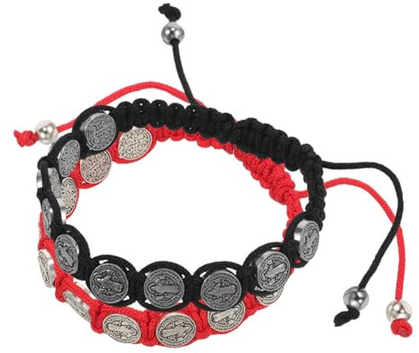 COLLBATH Bracciale Rosario Decorativo in Corda Intrecciata Regolabile Per Donna E Uomo Bracciale Braccialetto Braccialetti Braccialetti Bracciali