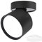 KYOTECH LED Aufbauspot Flach 230V Ø84x80mm drehbar und schwenkbar Schwarz Deckenleuchte Aufputz inkl. 6W GX53 Leuchtmittel Naturalweiß 4000K 550LM Aufbaustrahler mit großer Leuchtfläche Spotleuchte