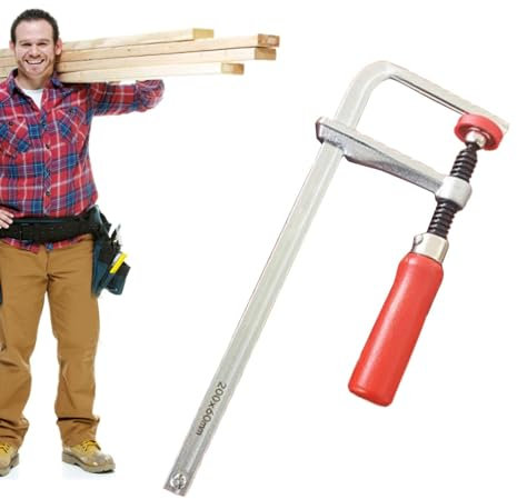 HUAHAIZY T Rail Clamps for Woodworking, Dovetail Jigs for Woodworking, Chrome Metal Rail Saw Clamps, Woodworking Tools, Multipurpose Woodworking Jigs