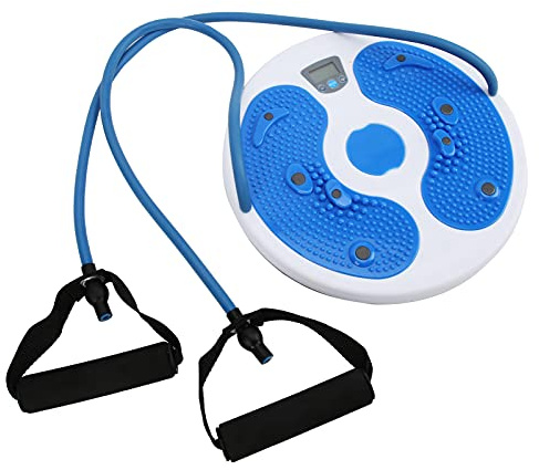 Tbest Taillendrehplatte, Balance Training Hilft Beim Abnehmen, Zählgerät, Fitnessgerät mit Uhr für Aerobic-Übungen, Massagebrett für Übungen zu Hause oder Im Fitnessstudio