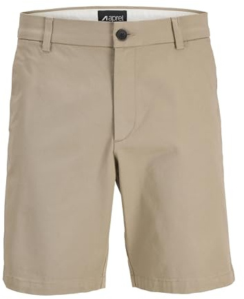APREL Herren Chino Shorts Regular Fit – Baumwoll-Sommerhose mit Stretch-Anteil – Klassische Kurze Twill-Hose für Smart Casual & Streetwear – Mid Rise
