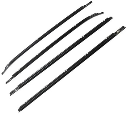 4PCS Auto Fenster Glas Fenster Dichtung Moulding Trim Für Hyundai I30 2008-2011 Gummidichtung