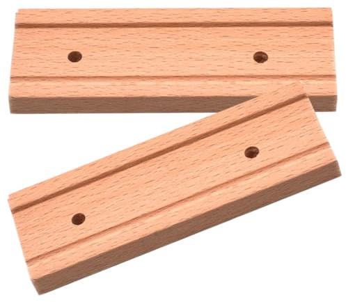 Kalimba Ersatzbrücke aus Naturholz, 2 Stück für Daumenklavier | Selbstgemacht Brückenteil, Starke Verarbeitung, Formstabilität, Zubehör für 10-tasten Kalimba
