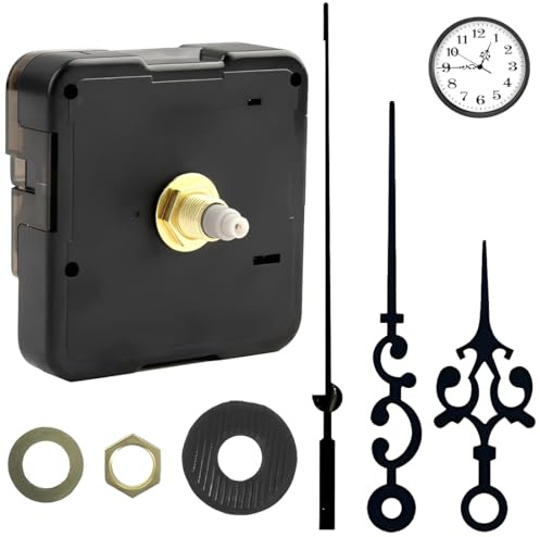 Tomedeks Uhrwerk-Set wanduhr Funk-Uhrwerk mit Uhrzeigerset, Uhrwerk für Wanduhr, zum Basteln, Funkuhr wanduhr funk
