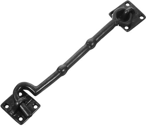 MAGICLULU Crochet Coupe-vent en Cuivre 18,5 Cm Noir – Crochet de Fenêtre Rétro pour Porte Ancienne – Loquet Pratique pour Fenêtre Coulissante, Support de Verrouillage Robuste, Décoration