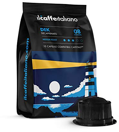 Il Caffè Italiano Capsulas Caffitaly Compatibili Decaffeinato 100 uds | Cápsulas Compatibles Caffitaly de Sabor Fuerte y Decidido | Cápsulas Caffitaly Compatibles Made In Italy | Frhome