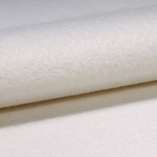 Stoff am Stück Meterware Tischschoner weiß 100 cm Tischdeckenunterlage rutschfest wasserfest