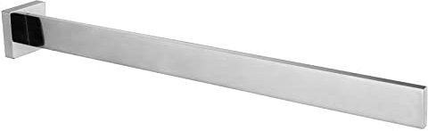 BERNSTEIN® Handtuchhalter HH39, rechteckige Handtuchstange aus Edelstahl zur Wandmontage, Einarmiger Handtuchhalter, Länge: 39 cm, Farbe: Chrom
