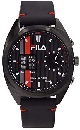 Fila Herren Uhr Armbanduhr Drum Roller 38-844-004 Leder