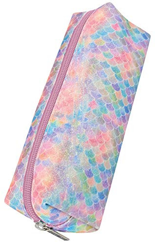 Online Premium-Schlampermäppchen/Pencil Case Mermaid I Glitzerndes Schlamperetui für Jungen & Mädchen I Federmäppchen mit praktischem Reißverschluss I 1 Fach I Ideal für Schule, Uni & Büro