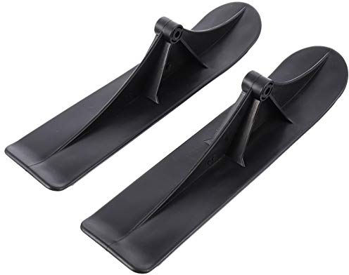 IMIKEYA 1 Paar Snowboard Rollerschlitten Schneescooter Outdoor-Skating-Board Schnee-Skateboard Schlitten Zubehör Gleitbrett Mit Lenkrad Schneetassenschlitten Pp Ski Kind Aufblasbar